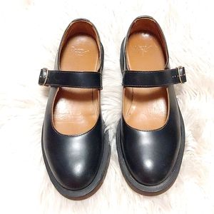 Dr. Martens Black Indica Mary Jane Academia School Shoes Size 9